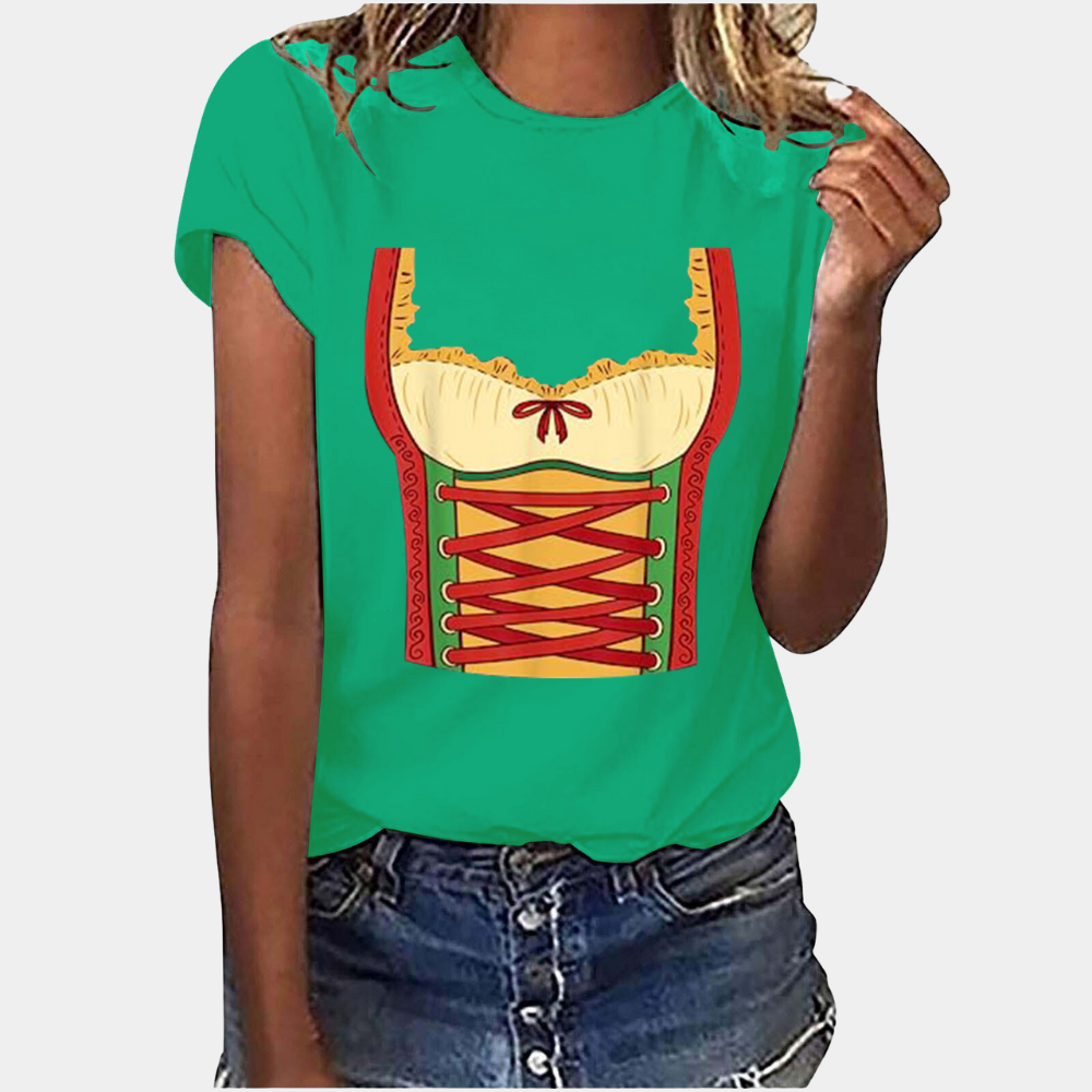 Marie - Bedrukt T-shirt voor Dames - Leuk & Uniek