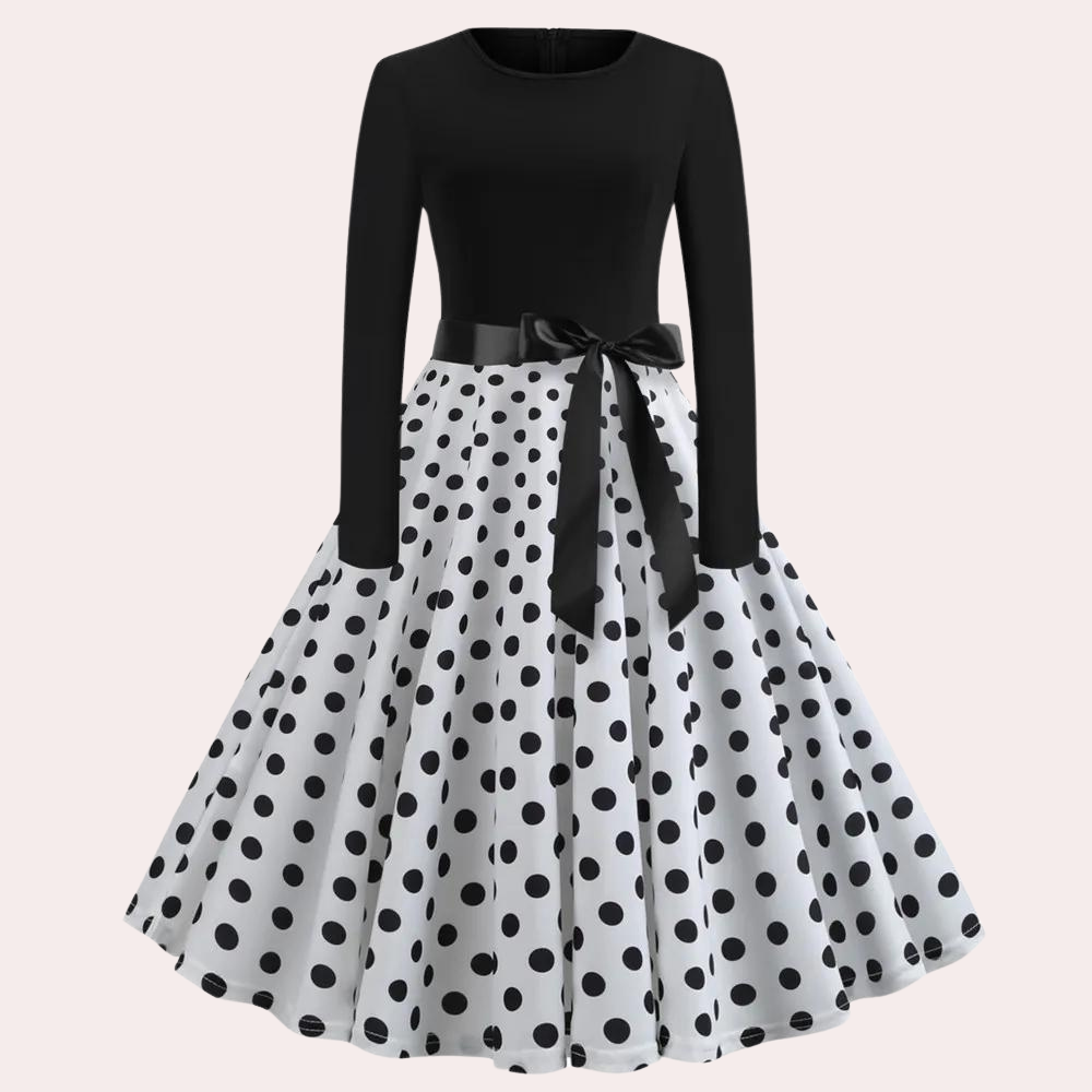 Odeta Elegante Uitlopende Jurk voor Dames