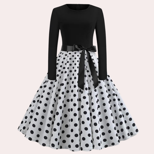 Odeta Elegante Uitlopende Jurk voor Dames