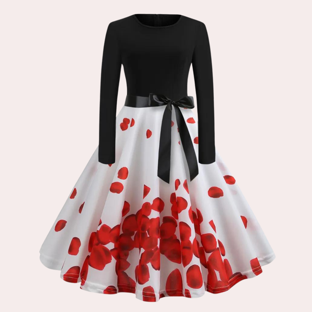 Odeta Elegante Uitlopende Jurk voor Dames