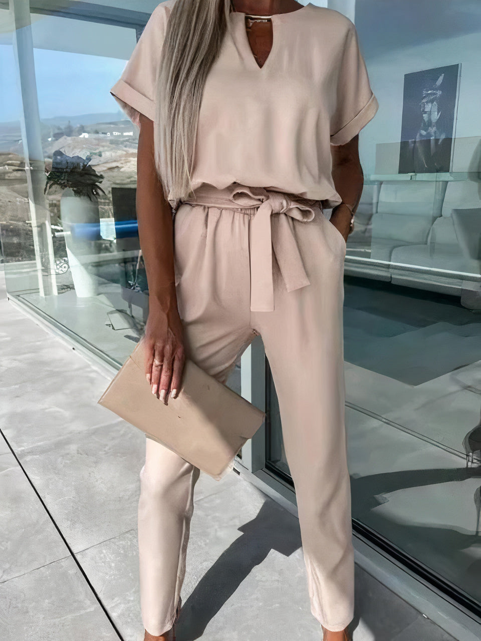 Cam | Jumpsuit met Vhals