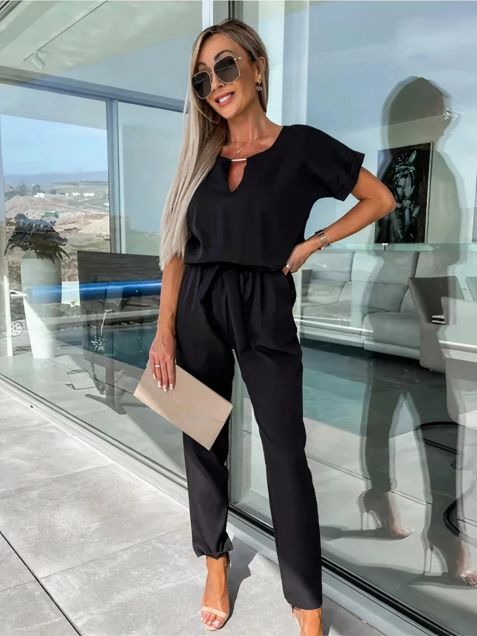 Cam | Jumpsuit met Vhals