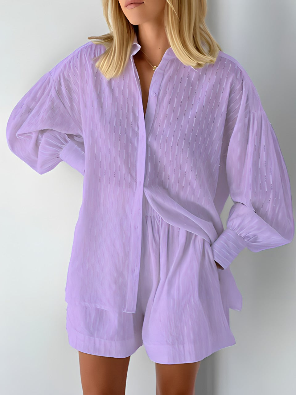 Elena - Elegant shirt en korte broek