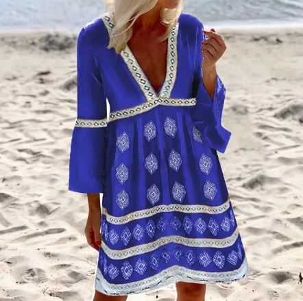 Abella -Zomerjurken met vleermuismouwen