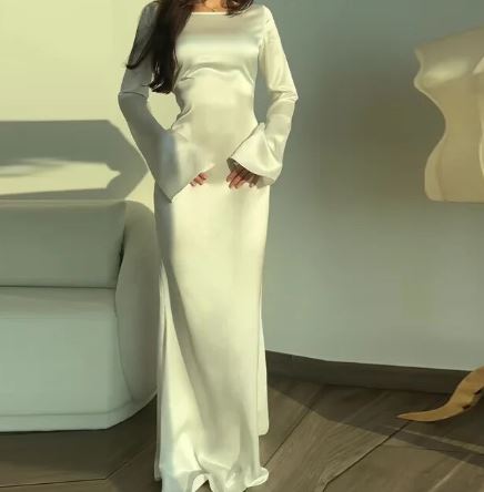 Lindsay | Elegante satijnen feestjurk