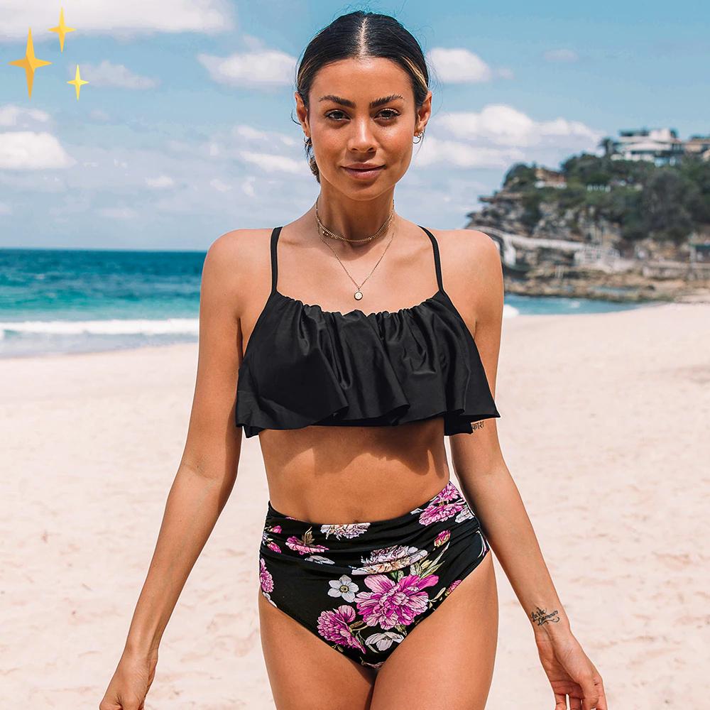 Eugenia® | Bikinitop + broek met hoge taille - Voel je zelfverzekerd en mooi in de zon