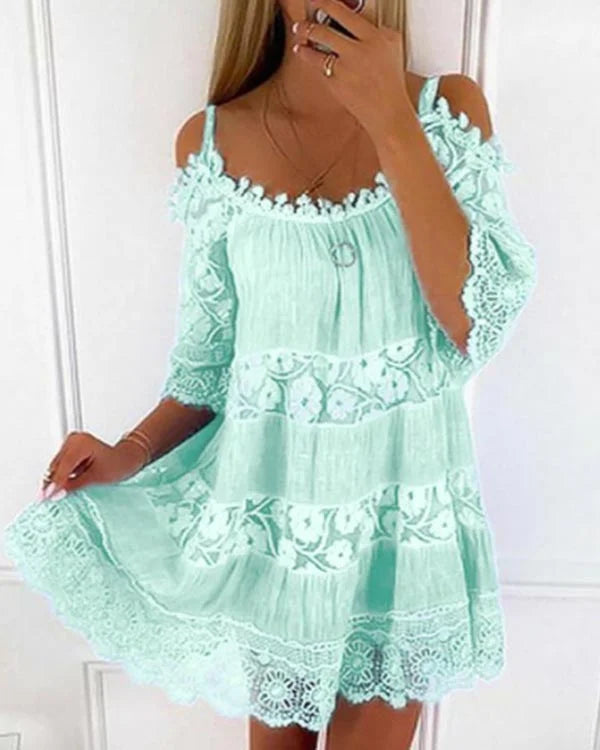 Carter Casual kanten strapless jurk