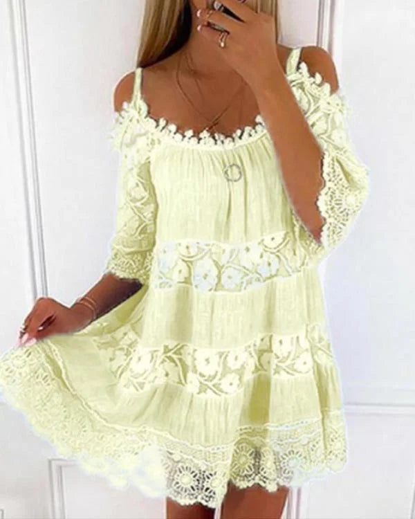 Carter Casual kanten strapless jurk