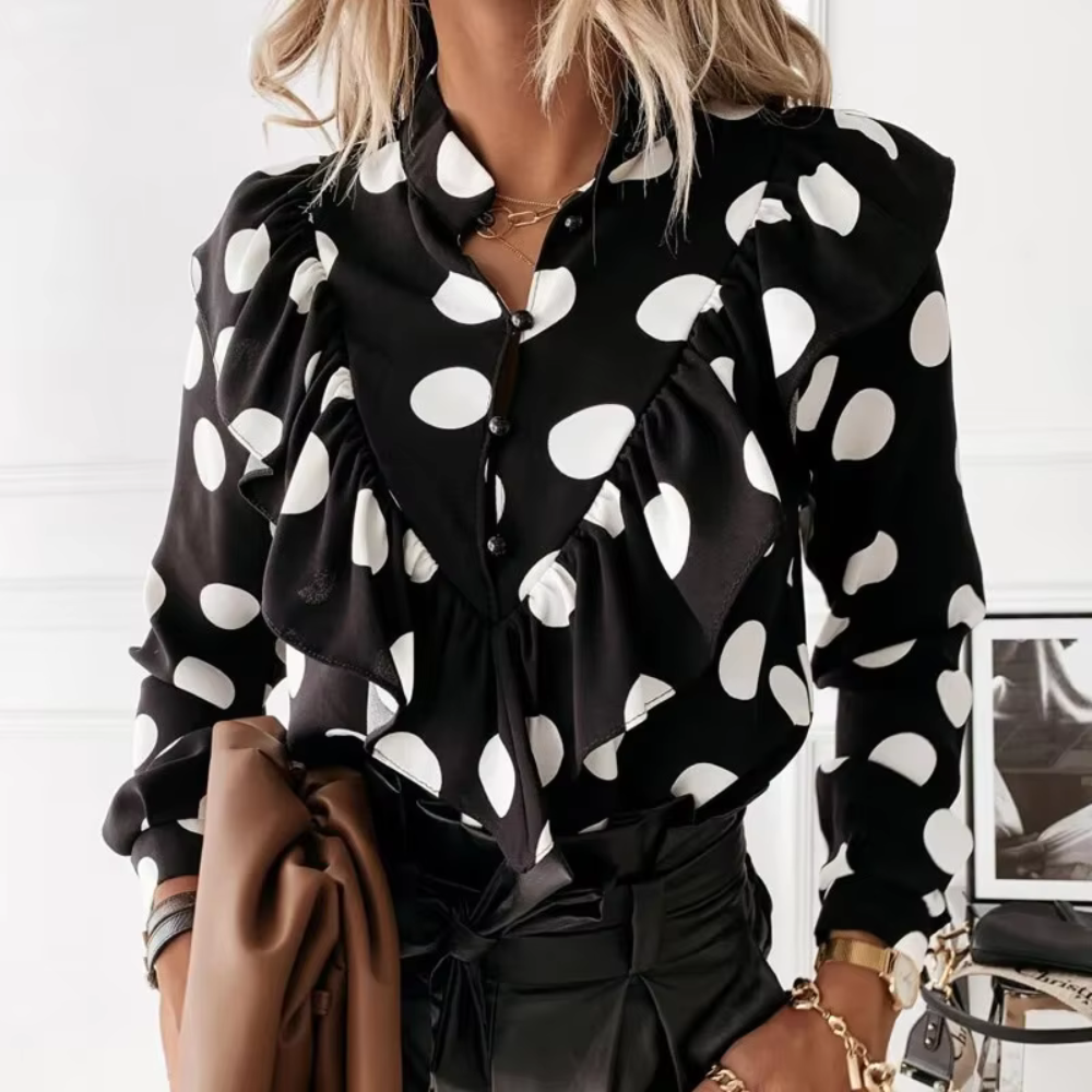 Cato - Elegante blouse met ruches