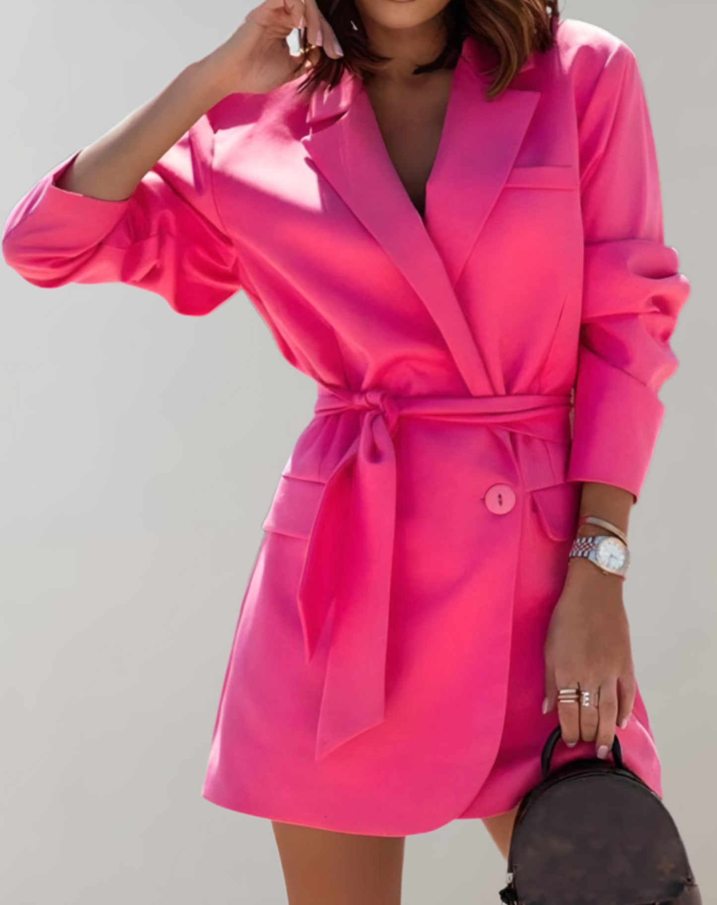 Cosette - Oversized blazer met riem in verschillende kleuren