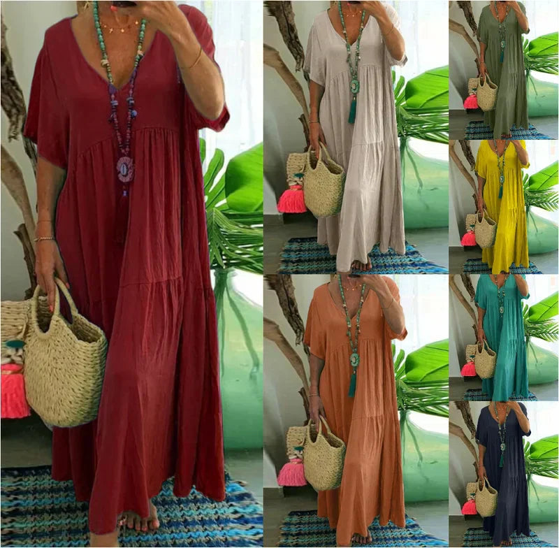 Cosmo Dames casual maxi jurk