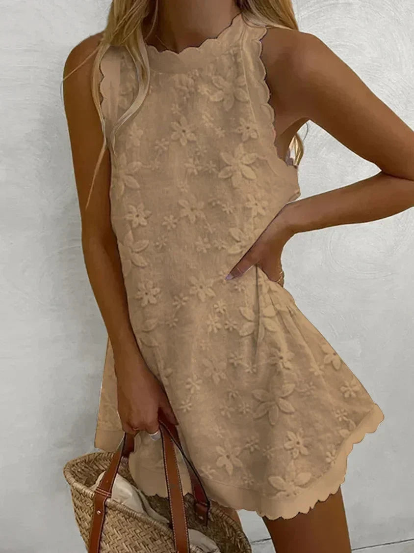 Dellona Casual kanten mouwloze jurk voor dames