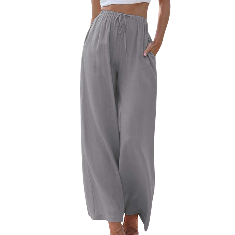 Mila | Wijde Broek met Trekkoord | Casual Comfort | Luchtige Viscose