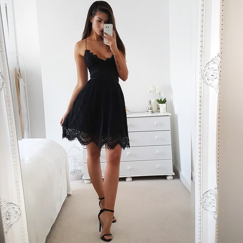 Dixie Boho jurk met sweetheart halslijn en kant op de rug