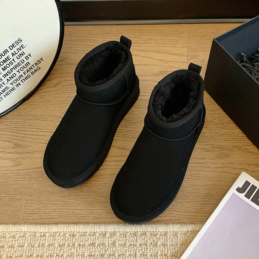 Luxe lage winterlaarzen met bont Isabella