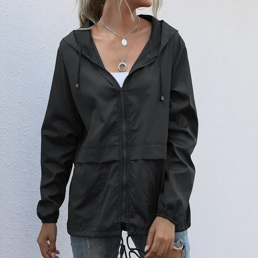 Fila casual jassen met vaste capuchon