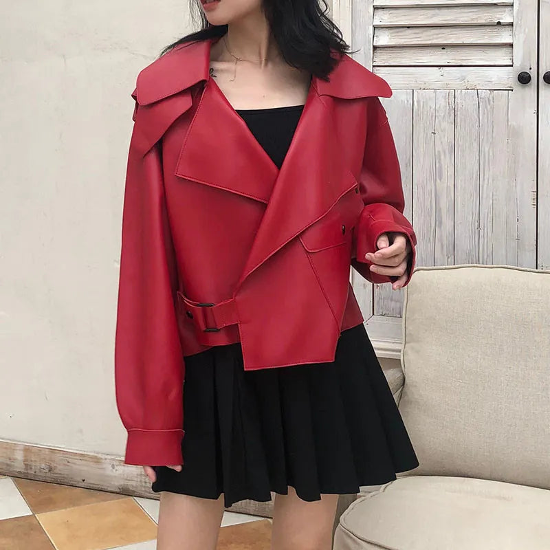 en stijlvol leren jack Ellen