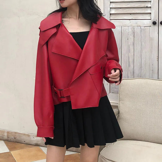 en stijlvol leren jack Ellen