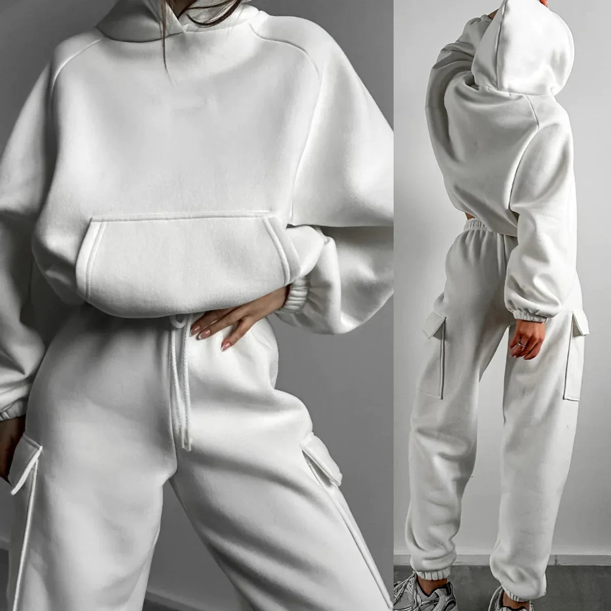 Set van broek en trainingspak met capuchon Joanna
