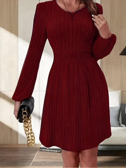 Brunhilde | Elegante gebreide midi-jurk