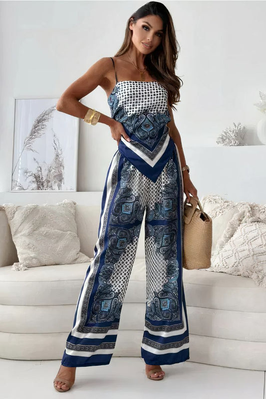 Set van rugloze top en broek Keryl