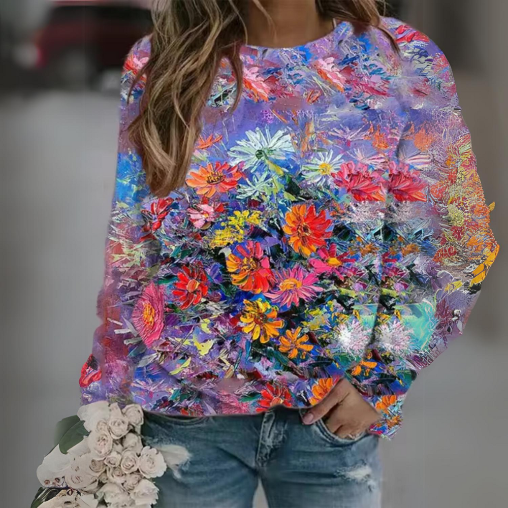 Lummi - Casual Bloemen Lange Mouw