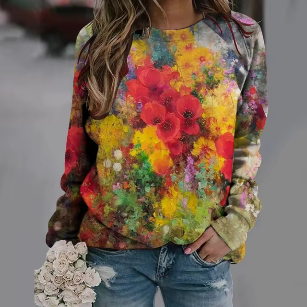 Lummi - Casual Bloemen Lange Mouw