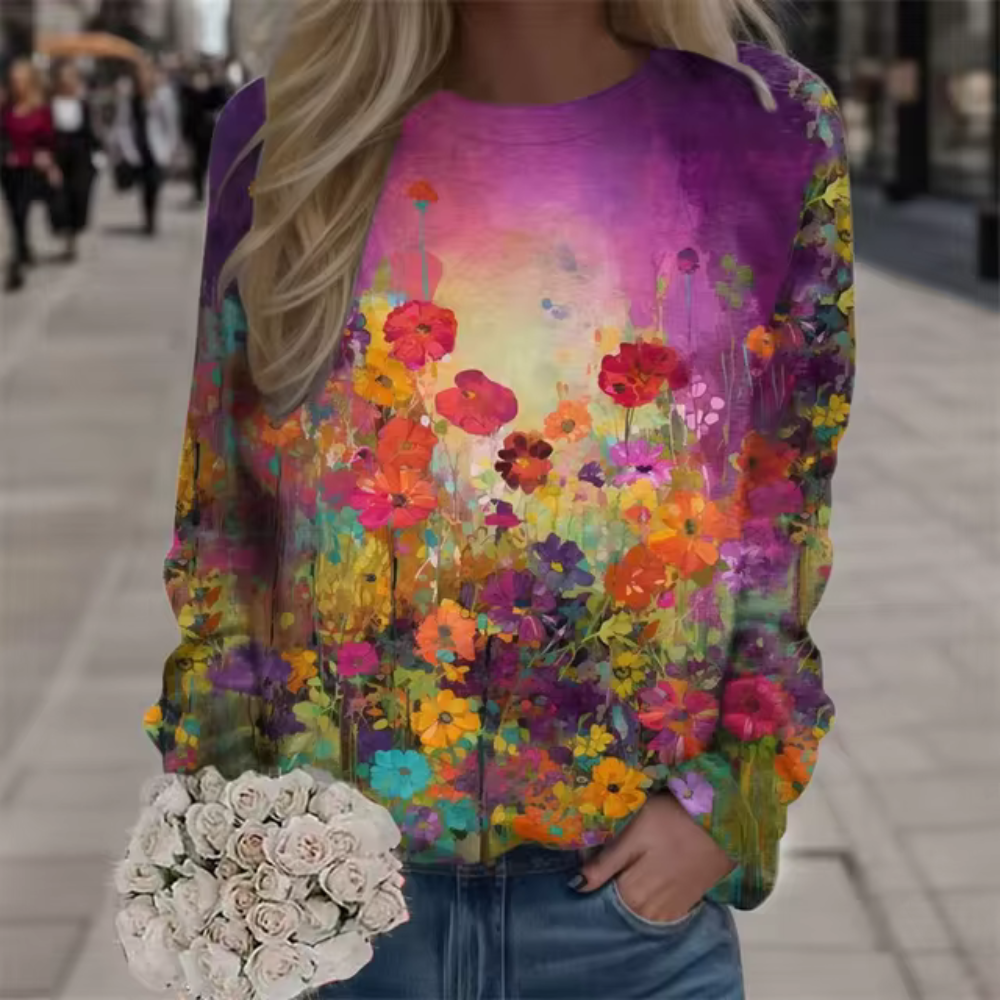 Lummi - Casual Bloemen Lange Mouw