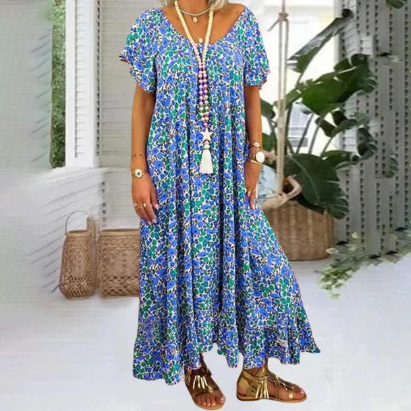 Marina Klassieke bohemien maxijurk