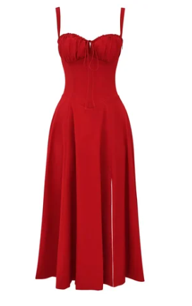 Mirea Medium gebloemde strapless jurk