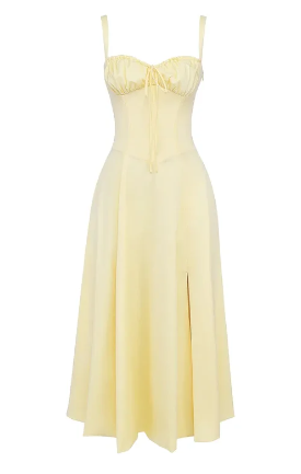 Mirea Medium gebloemde strapless jurk