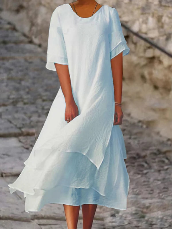 Nara Elegante en chique jurk met laagjes