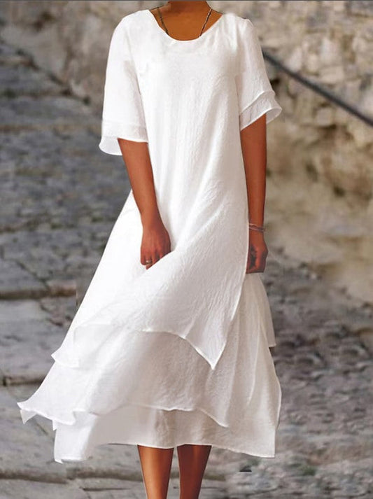 Nara Elegante en chique jurk met laagjes
