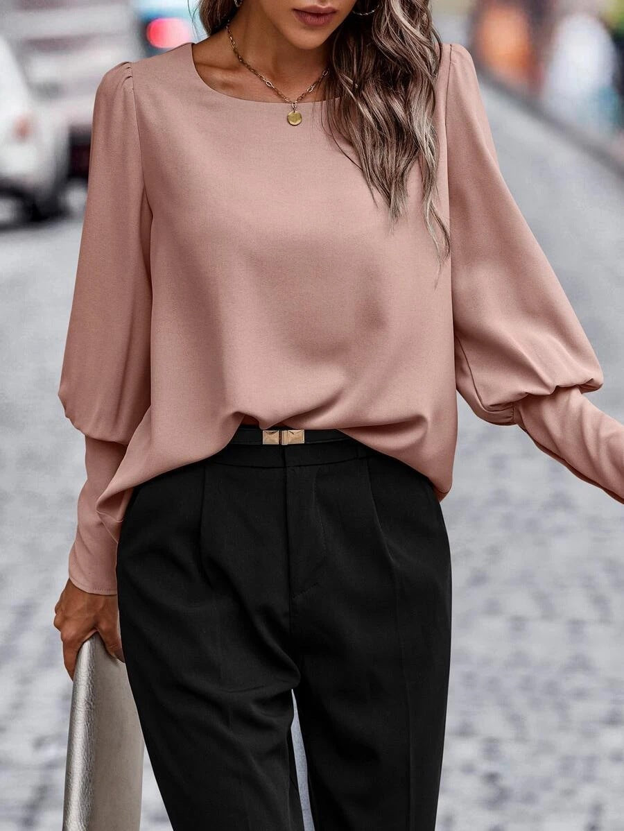 Nina - blouse met o-hals