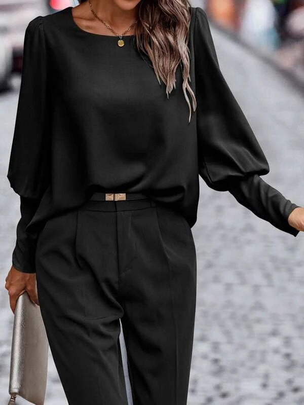 Nina - blouse met o-hals