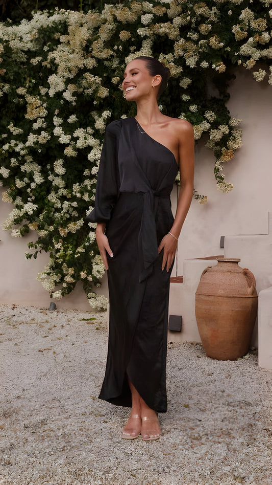 Elarin | Satijnen maxijurk