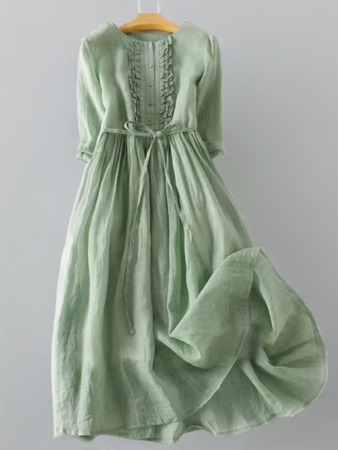 Pippa Comfortabele jurk met volants