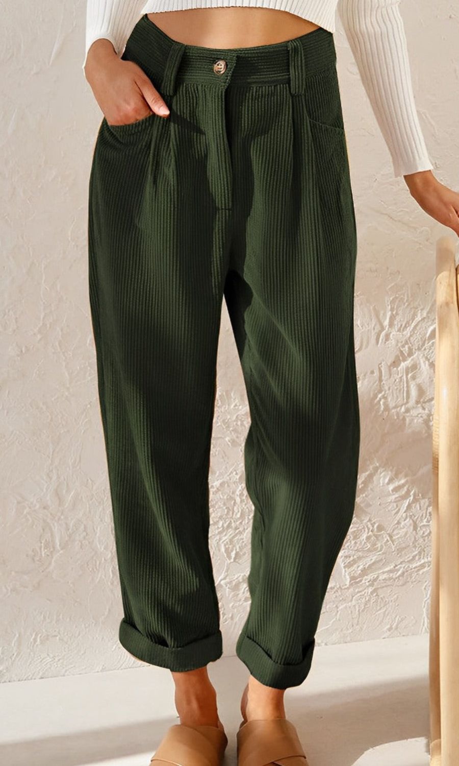 Febe | Elegante Courdroy Broek voor Dames
