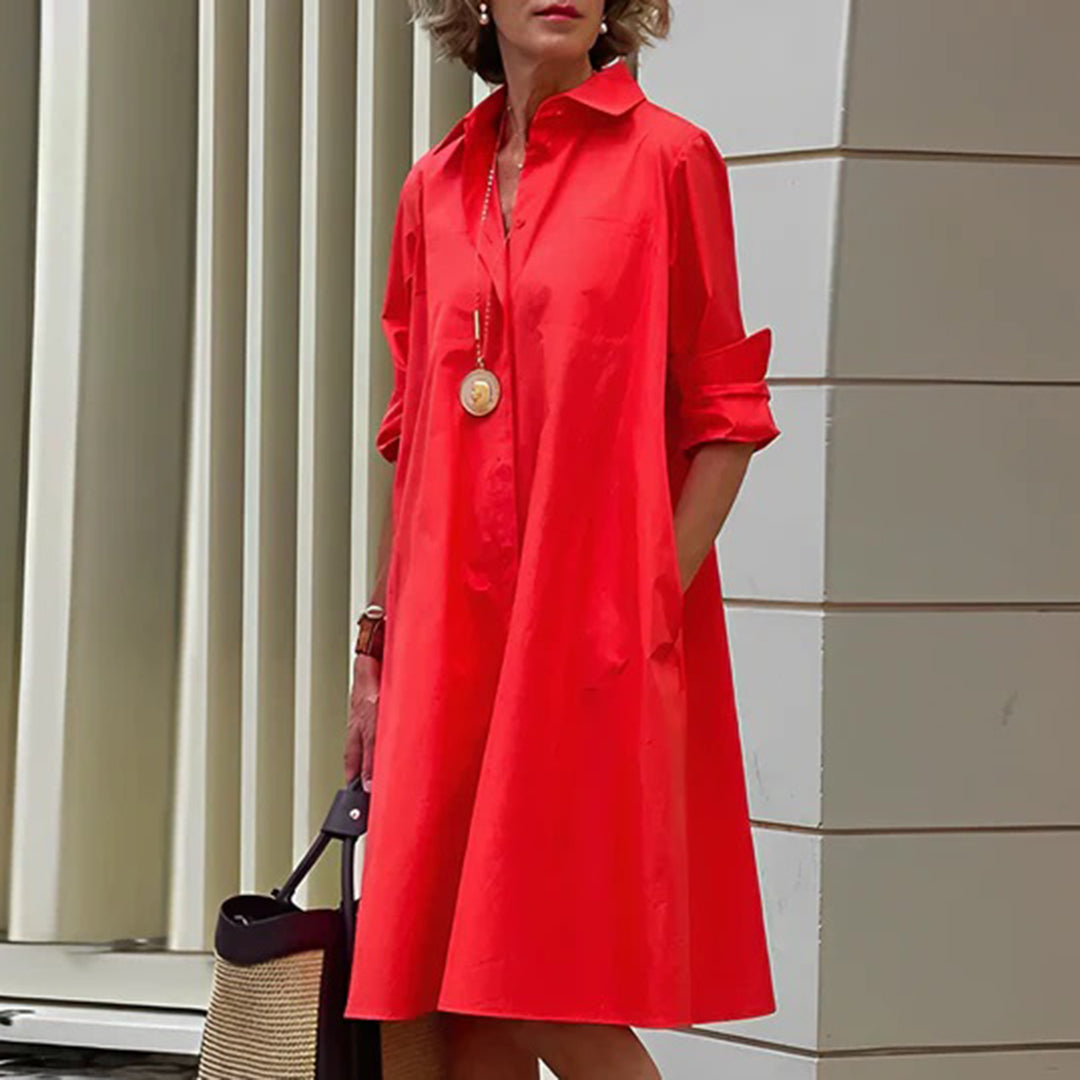 Charlotte Jurk met elegante lange mouwen.