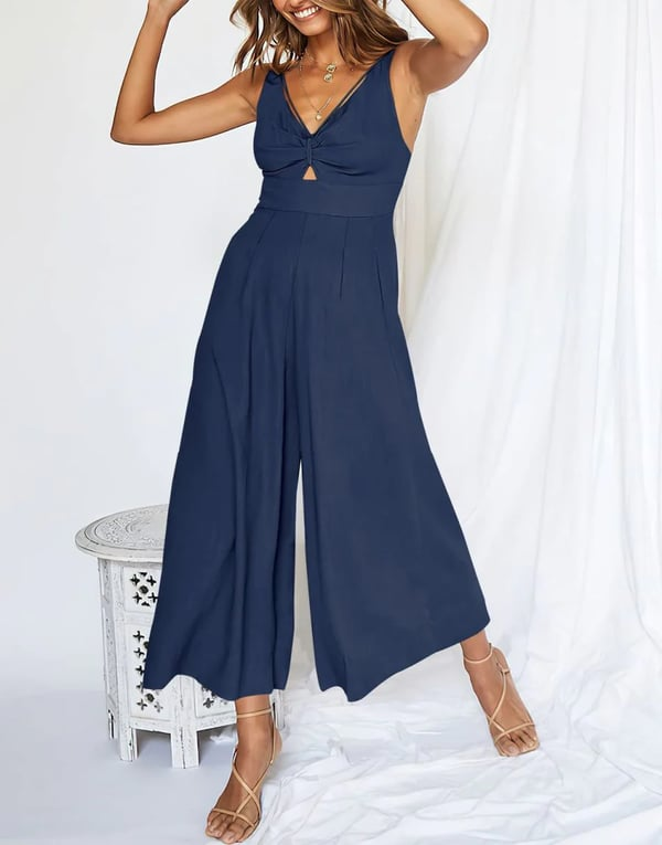 Rosalyn Jurk met hoge taille en Vhals
