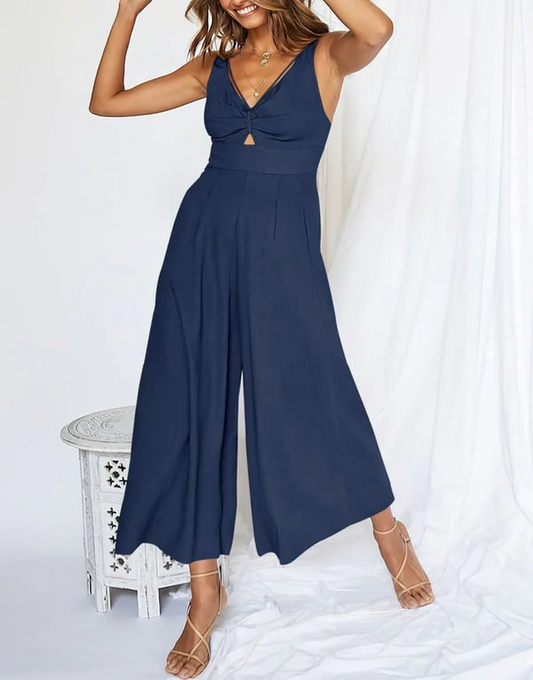 Rosalyn Jurk met hoge taille en Vhals