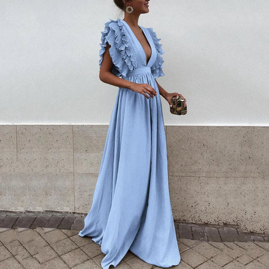 Marthe Elegante jurk met geruite mouwen