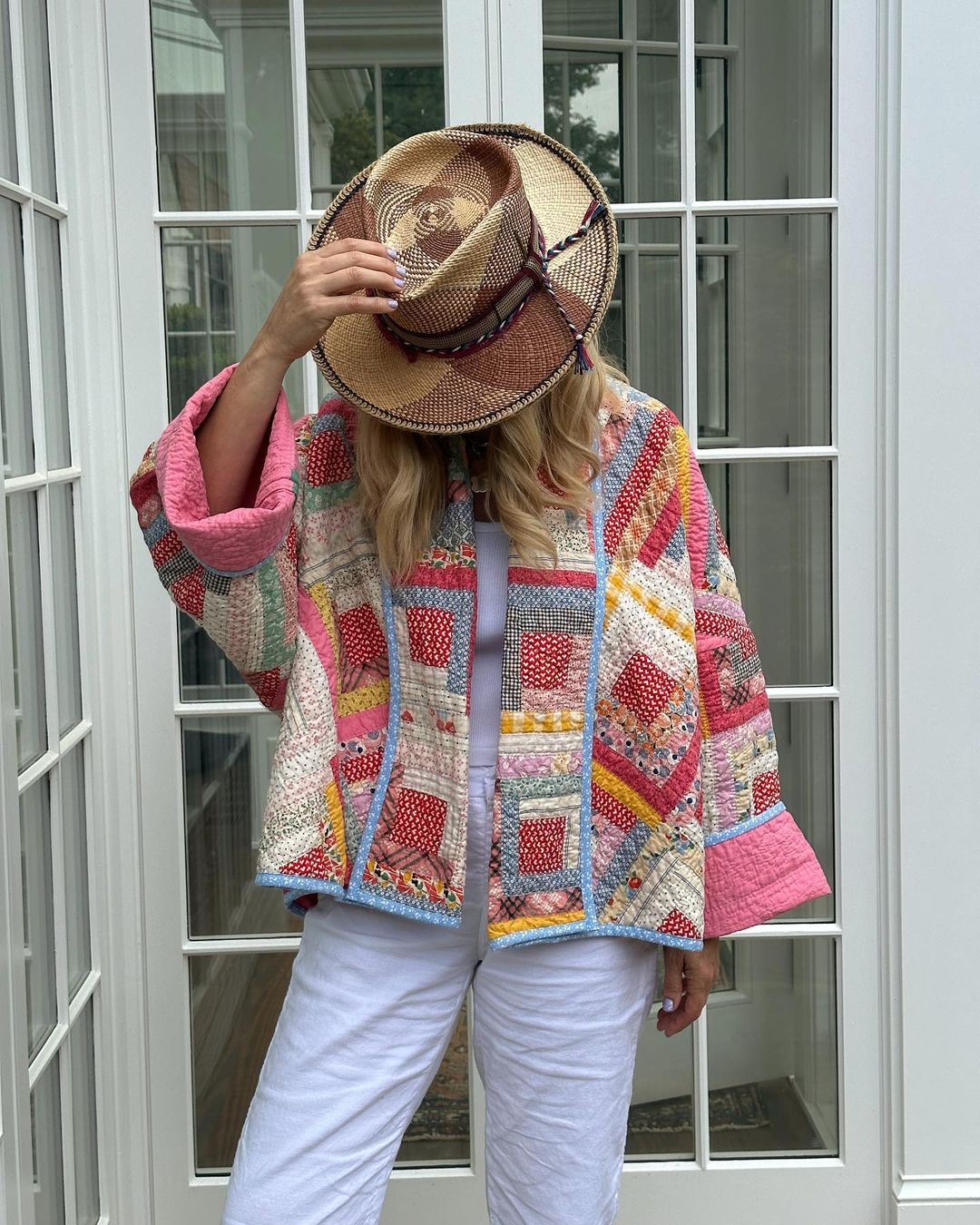 Valerie stijlvolle patchwork gewatteerde jas