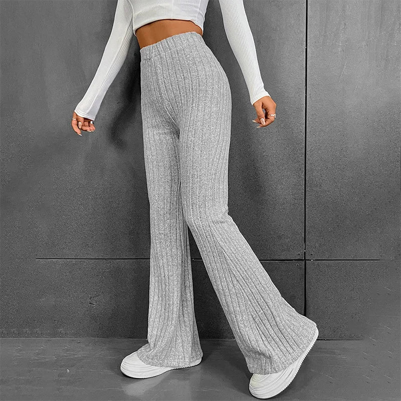 Eva | Geribde Palazzo Broek | Casual Chic | Zachte Stof