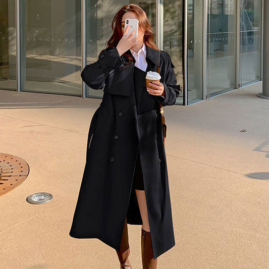 Trenchcoat met twee rijen knopen Kornelia