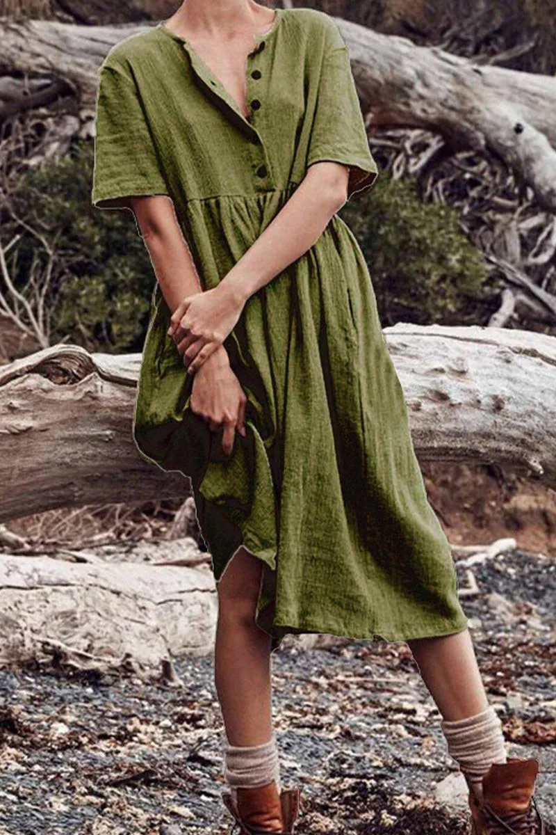 Samantha Effen Patchwork Jurk Met Ohals en Alijn