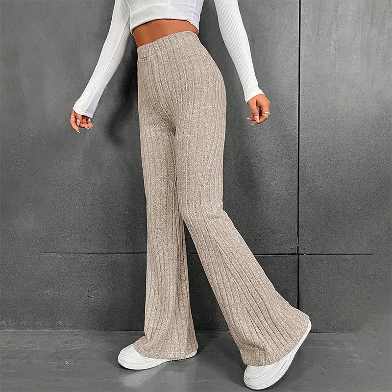 Eva | Geribde Palazzo Broek | Casual Chic | Zachte Stof