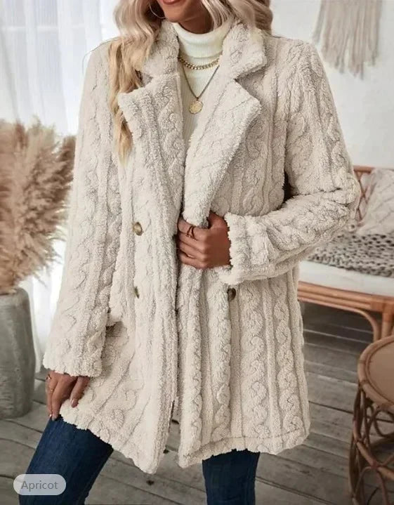 Casual jas met lange mouwen en kraag