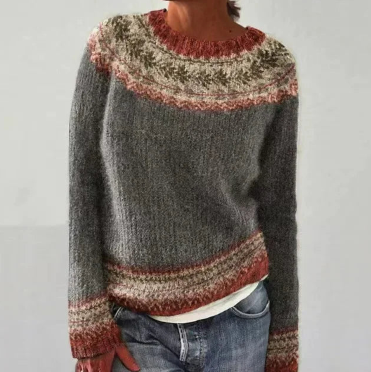 Sharon | Comfortabel Dames Sweatshirt Met Kleuren
