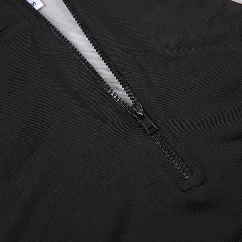 Zoe Top crop sport à col haut